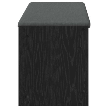 vidaXL Παγκάκι Χαλωρίου Μαύρη Δρυς 103x38x45 εκ 1 τεμ.