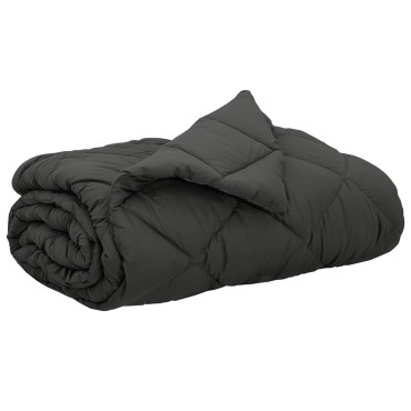 vidaXL Καλοκαιρινό Παπλωματοθήκη 220 x 260 cm Καλοκαίρι Ανθρακί