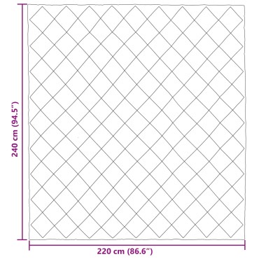 vidaXL Κουβέρτα ολόκληρου του χρόνου 220 x 240 cm 300 gsm Taupe