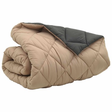 vidaXL Χειμερινό Παπλωματοθήκη 220 x 240 cm 450 gsm Ανθρακί και Ταμπά