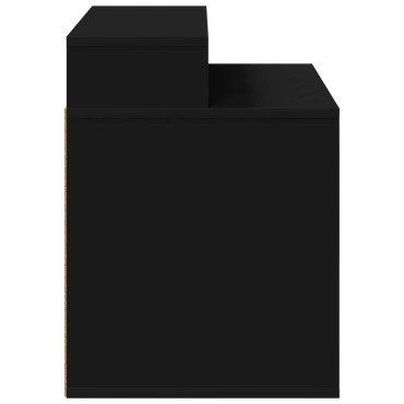 vidaXL Σπίτι Γάτας Μαύρο 42,5 x 40 x 53,5 εκ Επεξεργασμένο Ξύλο