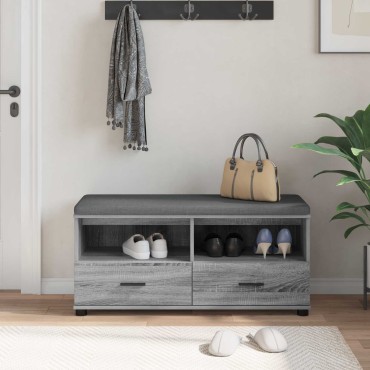 vidaXL Παγκάκι Χαλωρίου Γκρι Σονομά 100x38x46 εκ 1 τεμ.