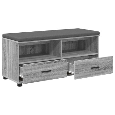 vidaXL Παγκάκι Χαλωρίου Γκρι Σονομά 100x38x46 εκ 1 τεμ.