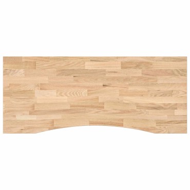 vidaXL Γραφείο Μαύρο και φυσικό 120x60cm Στερεό Ξύλο Δρυός 1 τεμ.