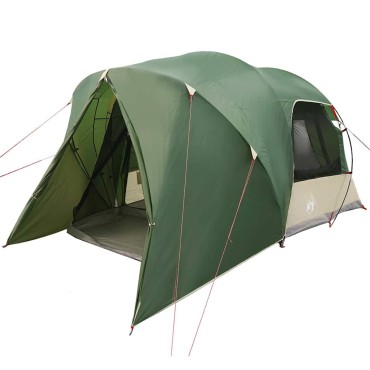 vidaXL Κατασκήνωση 6 Ατόμων με στέγη Πράσινο 500 x 314 x 206 εκ
