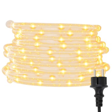 vidaXL Φωτιστικό Συρματόσχοινο με 2400 LED Θερμό λευκό 100 m PVC