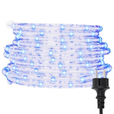 vidaXL Φωτιστικό Συρματόσχοινο με 2400 LED Κρύο Λευκό 100 m PVC