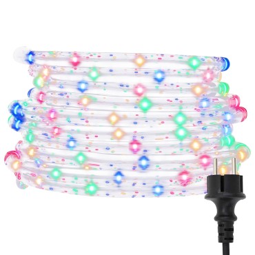 vidaXL Φωτιστικό Συρματόσχοινο με 2400 LED Πολύχρωμο 100 m PVC