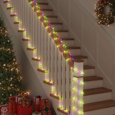 vidaXL Φωτιστικό Συρματόσχοινο με 2400 LED Πολύχρωμο 100 m PVC