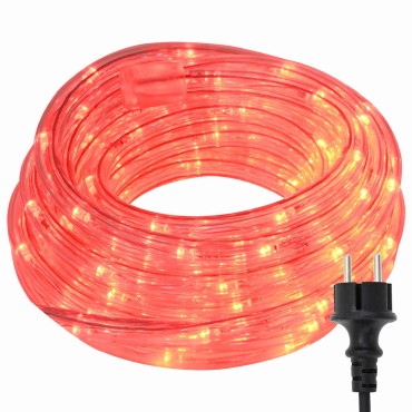 vidaXL Φωτιστικό Συρματόσχοινο με 2400 LED Κόκκινο 100 m PVC