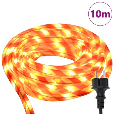 vidaXL Φωτιστικό Συρματόσχοινο με 240 LED Θερμό λευκό 10 m PVC