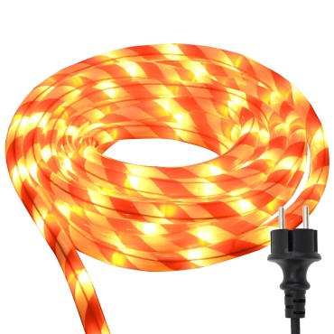 vidaXL Φωτιστικό Συρματόσχοινο με 2400 LED Θερμό λευκό 100 m PVC