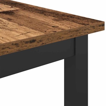 vidaXL τραπέζι Παλιό ξύλο 100x40x100,5 εκ