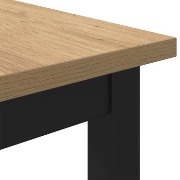 vidaXL τραπέζι Artisan Oak 100x50x76,5cm