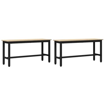 vidaXL Καθιστικό Σαλονιού 100x32,5x48,5cm 2 τμχ.