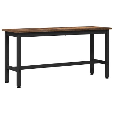 vidaXL Καθιστικό Σαλονιού Καπνιστό Δρύς 100x32,5x48,5cm