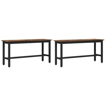 vidaXL Καθιστικό Σαλονιού 100x32,5x48,5cm 2 τμχ.