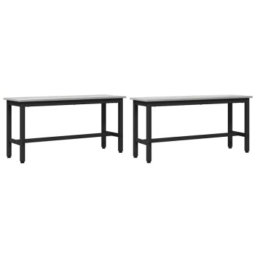vidaXL Καθιστικό Σαλονιού 100x32,5x48,5cm 2 τμχ.