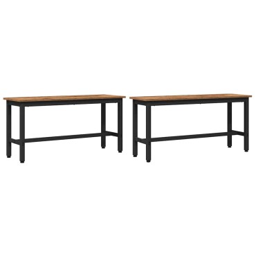 vidaXL Καθιστικό Σαλονιού 100x32,5x48,5cm 2 τμχ.