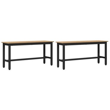 vidaXL Καθιστικό Σαλονιού 100x32,5x48,5cm 2 τμχ.