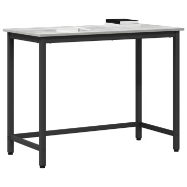 vidaXL τραπέζι Γκρίζο Σονομα 80x50x76,5 εκ 1 τεμ.