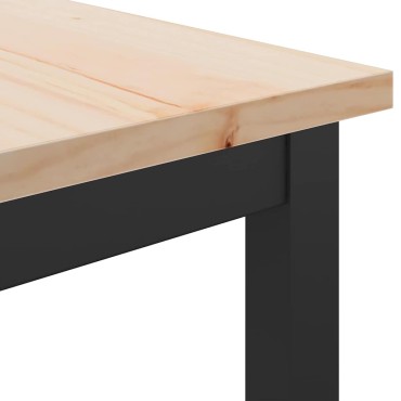 vidaXL τραπέζι Φυσικό 100x50x77cm Μηχανισμένο ξύλο και ατσάλι