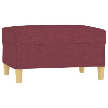 vidaXL Υποπόδιο Μπορντό 70x55x41cm Υφασμάτινο 1 τεμ.