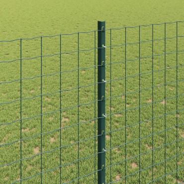 vidaXL Ενσωματωμένος Πόλος Φράχτη 5 τεμ. Πράσινο