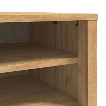 vidaXL Πάγκος Χωλ FLORO Κερωτό καφέ 115x40x45 εκ 1 τεμ.