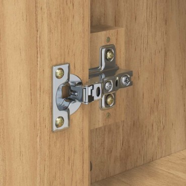 vidaXL Καρότσι Κουζίνας FLORO Κερωτό καφέ 72,5x45x80 εκ 1 τεμ.
