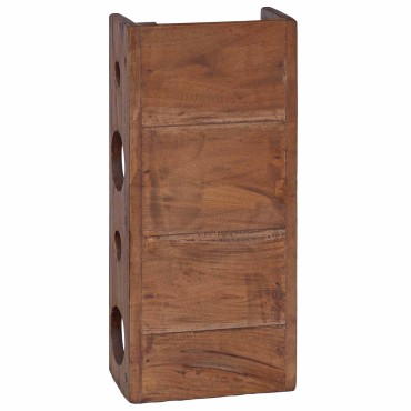 vidaXL Ράφι Καφέ 24x13x54cm Στερεό ξύλο Μαόνι 1 τεμ.