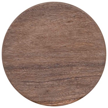 vidaXL Σκαμνί Φυσικό 30x30x45cm Στερεό Ξύλο Τίκ
