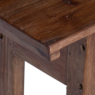 vidaXL Γραφείο με συρτάρι Καφέ 110x30x79cm Στερεό ξύλο Μαόνι