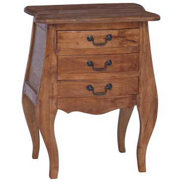 vidaXL Θήκη Αποθήκευσης 48x35x64cm Στερεό ξύλο Μαόνι