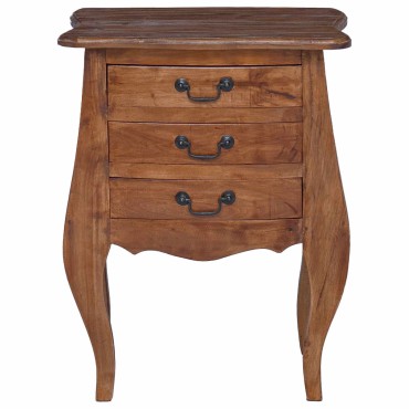 vidaXL Θήκη Αποθήκευσης 48x35x64cm Στερεό ξύλο Μαόνι