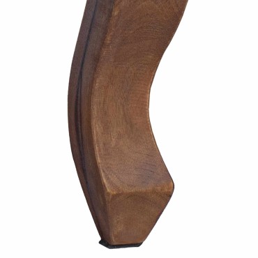 vidaXL Τραπέζι Σαλονιού με Στηρίγματα 3 τεμ. Καφέ Μασίφ ξύλο μαόνι 60x37x48cm