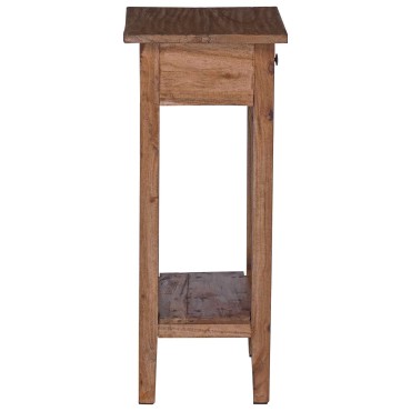 vidaXL Βάση φυτών με συρτάρι Καφέ 34 x 25 x 52 εκ. Ξύλο Μαόνι
