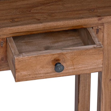 vidaXL Βάση φυτών με συρτάρι Καφέ 34 x 25 x 52 εκ. Ξύλο Μαόνι