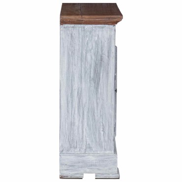 vidaXL Ντουλάπι αποθήκευσης 63x30x79cm Στερεό ξύλο Μαόνι