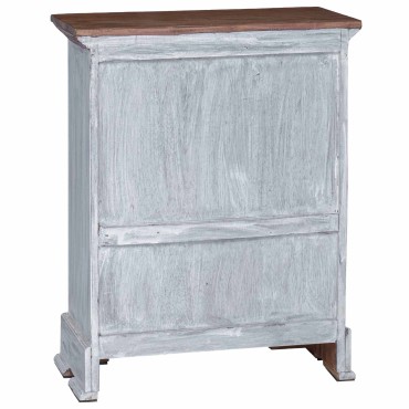 vidaXL Ντουλάπι αποθήκευσης 63x30x79cm Στερεό ξύλο Μαόνι