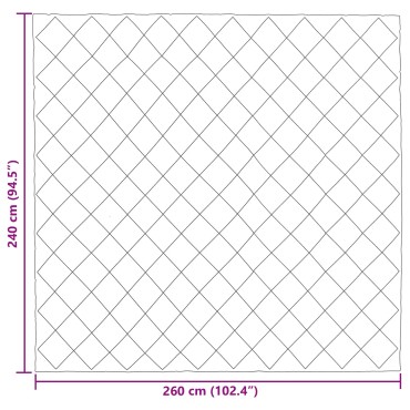 vidaXL Χειμερινό Παπλωματοθήκη 240 x 260 εκ. 450 gsm Ανθρακί και Taupe