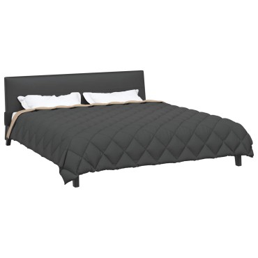 vidaXL Χειμερινό Παπλωματοθήκη 240 x 260 εκ. 450 gsm Ανθρακί και Taupe