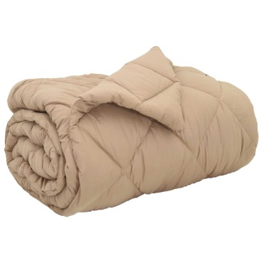 vidaXL Χειμερινό Παπλωματοθήκη 140 x 200 cm 450 gsm Taupe