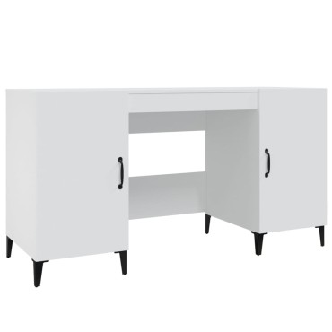 vidaXL Γραφείο Λευκό 140x50x75cm από Επεξεργασμένο Ξύλο 1 τεμ.