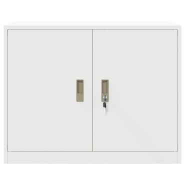 vidaXL Ντουλάπι αποθήκευσης Λευκός 90x40x70cm Ατσάλι 1 τεμ.