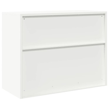 vidaXL Ντουλάπι αποθήκευσης Λευκός 90x40x70cm Ατσάλι 1 τεμ.