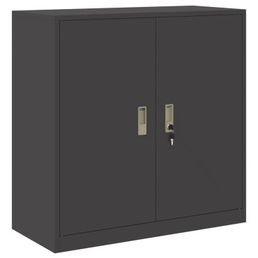 vidaXL Ντουλάπι αποθήκευσης Μαύρο 90x40x90cm Ατσάλι 1 τεμ.