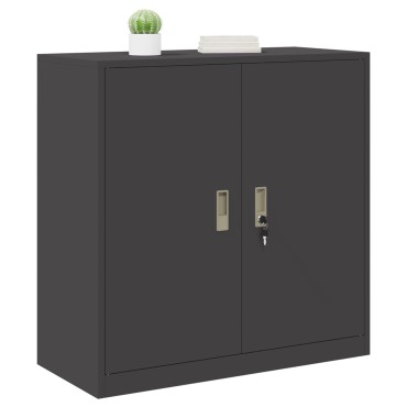 vidaXL Ντουλάπι αποθήκευσης Μαύρο 90x40x90cm Ατσάλι 1 τεμ.