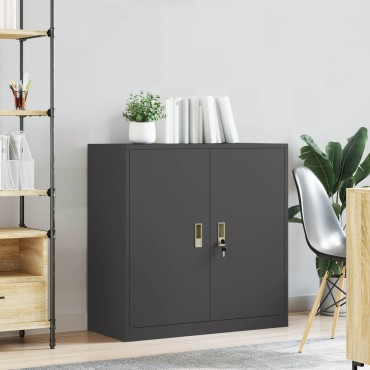 vidaXL Ντουλάπι αποθήκευσης Μαύρο 90x40x90cm Ατσάλι 1 τεμ.