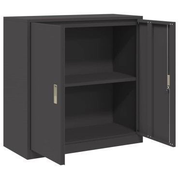 vidaXL Ντουλάπι αποθήκευσης Μαύρο 90x40x90cm Ατσάλι 1 τεμ.